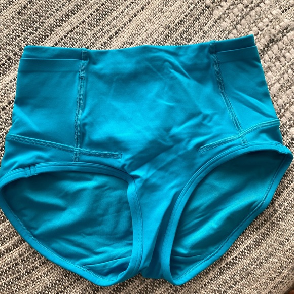 LULULEMON SWIFT SPEED RACE BRIEF, RUNNING BRIEFS, TURQUOISE TIDE, Size 0 - Picture 1 of 4